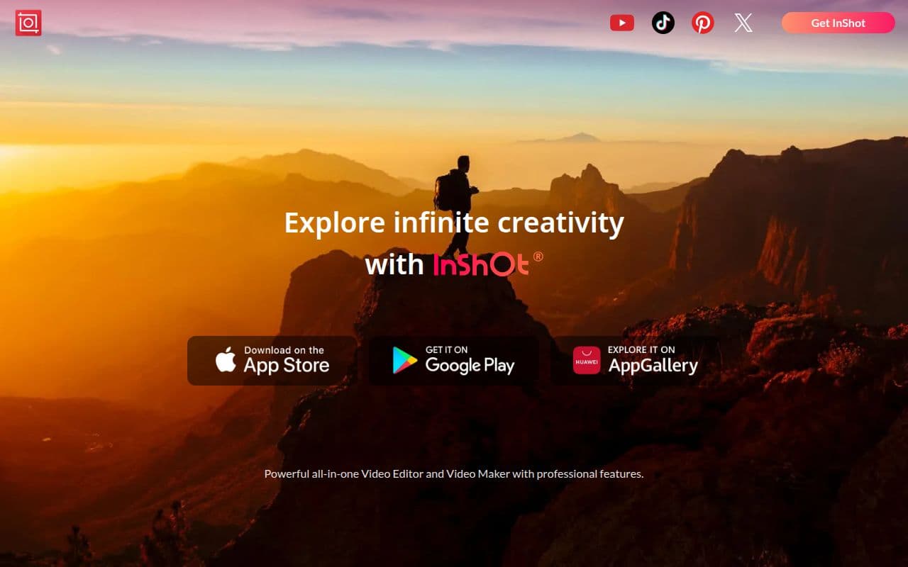 Скриншот интерфейса InShot