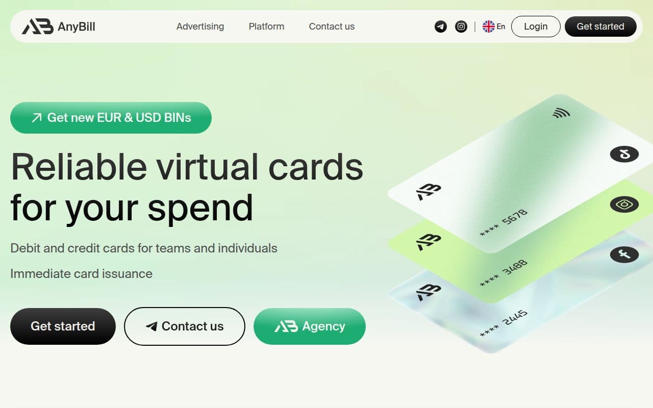 Скриншот интерфейса AnyBill