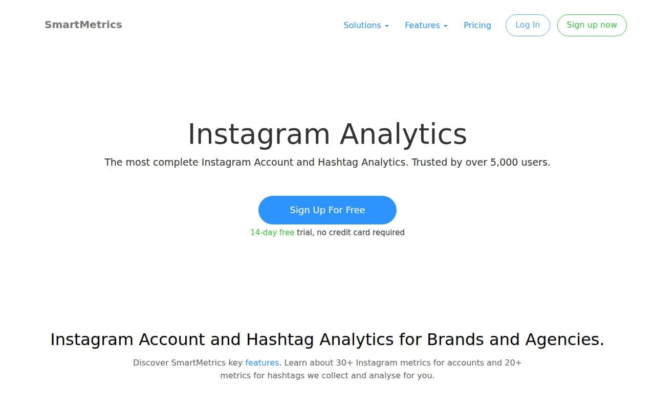 Скриншот интерфейса SmartMetrics