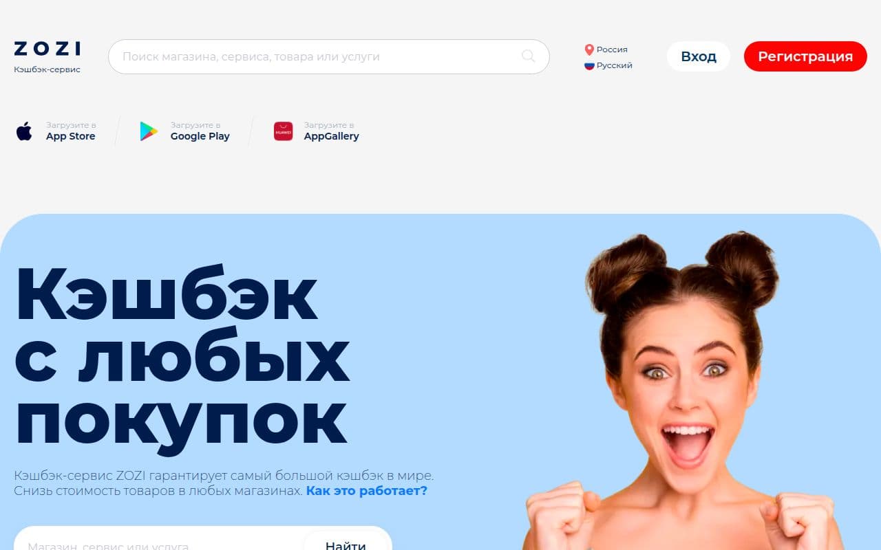 Скриншот интерфейса ZOZI